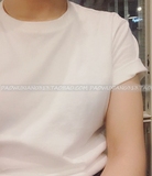 [PAOWUXIAN]太阳的后裔宋慧乔同款基本款全棉纯色短袖T恤~黑/白色