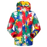 儿童户外运动两件套 三合一冲锋衣女童男秋冬 迷彩防风防水滑雪服
