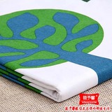 新款绿色小树宜家纯棉印花老粗布床单/床笠/枕套被套被罩学生单人