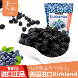 美国进口Kirkland蓝莓干567g 无添加果干零食日期新鲜正一代购