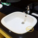 北京TOTO品牌正品卫浴 方圆形台上式洗脸洗漱洗手面盆脸盆LW763B