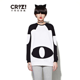 CRZ看海听风2015专柜正品代购棉质大眼logo套头卫衣女CDH4VW0365