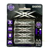 原装正品 三洋SANYO XX5号AA充电电池 2550毫安5号充电电池 4个装