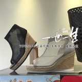 妙丽 LF501 LF501D 专柜正品代购 2016年夏款网布坡跟女凉鞋 特价