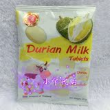 小丫代购泰国phukha榴莲奶片durian milk tablets干吃25g休闲零食
