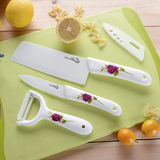 包邮陶瓷刀具三件套菜刀套装水果刀切片刀陶瓷不生锈全套厨房刀具