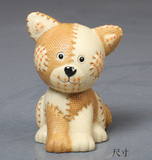 出口欧美 欧式陶瓷工艺品布纹熊摆件家居装饰品瓷人偶礼品
