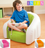原装正品INTEX植毛U型儿童沙发 充气懒人沙发 充气椅 玩具凳子
