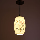 中式小吊灯景德镇陶瓷灯仿古走廊过道茶楼餐厅单头小吊灯