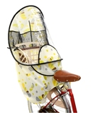 正品OGK迷你折叠电动自行车儿童座椅雨棚后置透明小孩后座遮雨棚