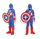 儿童表演衣服道具美国队长服装 cosplay服装万圣节男童表演服装