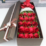 生日红玫瑰礼盒郑州鲜花情人节郑州同城速递 表白神器