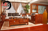 新中式实木家具花梨木组合式沙发刺猬紫檀实木沙发苏梨家具定制