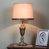 全铜台灯卧室床头台灯 欧式奢华纯铜水晶台灯 高档创意美式台灯