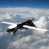 翼龙无人机战斗机客机合金飞机模型声光车模金属儿童玩具车