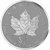 【海宁潮】加拿大2016年世界投资银币枫叶猴年密印版1盎司银币