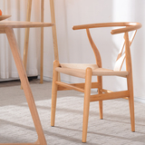 Y椅骨叉椅无拼接实木设计师椅Ychair简约北欧宜家椅中式极美家具