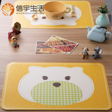 韩国餐垫手绘餐桌垫卡通餐具垫玫瑰花西餐垫儿童字母餐盘垫隔热垫