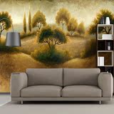 大型壁画 背景墙 壁纸 墙纸 电视墙 欧式经典油画 复古田园温馨