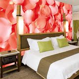 电视墙定制壁画墙纸精美花卉客厅沙发卧室书房玄关壁纸玫瑰花瓣