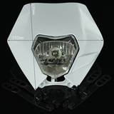 新款KTM正林亚翔华洋波速尔CQR川崎越野摩托车改装鬼脸前大灯灯罩
