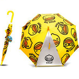 B.Duck潮牌香港小黄鸭正品创意可爱卡通长柄晴雨伞自动伞透明伞