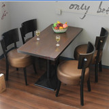 甜品店餐椅 实木背圆椅 西餐厅咖啡厅实木餐椅 奶茶店椅子