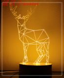北欧台灯创意现代简约宜家装饰羊皮纸个性小台灯麋鹿夜灯生日礼物