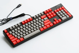 filco 104机械键盘正刻/侧刻PBT键帽 Realforce中国红灰同款配色