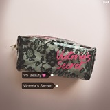 Victoria's secret维多利亚的秘密维秘维密透明PVC蕾丝笔袋化妆包