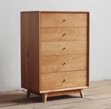 北欧简约现代双抽屉储物柜全实木创意床头柜美式边几角几沙发边柜