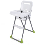多功能儿童餐椅折叠婴儿餐桌椅便携式宝宝座椅吃饭无漆带轮J5A