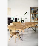 尚豪，[毛边设计]原木板材书桌，实木3.5CM台面工作台，会议桌7N