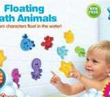 【现货】美国Nuby努比宝宝婴儿洗澡玩具泡沫墙贴海洋动物16片正品