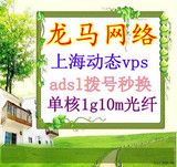 上海动态vps  ADSL拨号ip服务器租用 10m电信/联通/长城宽带 秒换