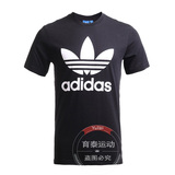 adidas 阿迪达斯T恤三叶草男子夏季休闲短袖AJ8828 AJ8829 AJ8830