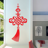 创意中国结亚克力3d立体墙贴纸房间客厅玄关过道餐厅墙壁装饰品贴