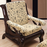 至佑秋冬红木沙发垫 实木坐垫 三人座中式加厚椅垫布艺带靠背垫子