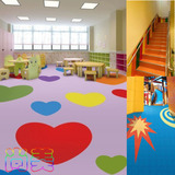 尚美PVC塑胶地板2.0mm厚 纯色 多种颜色 可拼花 幼儿园 商用 办公