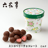 现货 日本代购北海道 六花亭 草莓夹心黑巧克力 115g盒装