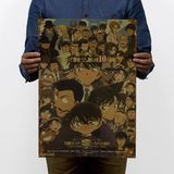 名侦探柯南 工藤新一 日本著名人物动漫画周边海报壁画无框装饰画