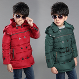 童装冬装2015 男童棉衣外套儿童棉袄加厚男孩中大童冬款韩版棉服
