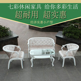 欧式双人沙发小户型 客厅组合 美容院单人沙发椅 田园布艺沙发