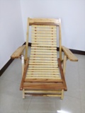 包邮实木躺椅柏木折叠椅 木质午休椅办公室午睡椅沙滩椅休闲椅子