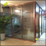 上海办公高隔断墙 铝合金隔断墙 办公隔断墙 钢化玻璃百叶高隔墙