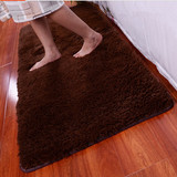 可水洗 卧室地毯满铺地毯 客厅卧室床边地毯长方形纯色地毯