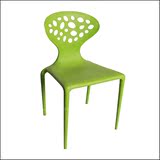 现代宜家创意镂空餐椅塑料椅子家用靠背椅简约休闲咖啡椅 洞洞椅