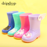 dripdrop奇幻精灵儿童中筒雨鞋宝宝女童男童雨靴小孩时尚水鞋