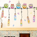 可移除创意儿童房漂流许愿瓶自粘墙纸贴画客厅卧室幼儿园墙壁墙贴