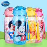 迪士尼儿童水杯夏季宝宝喝水杯子带吸管杯防漏小孩水瓶婴儿水壶